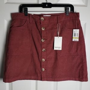 Kensie Jeans Corduroy The Skirt
